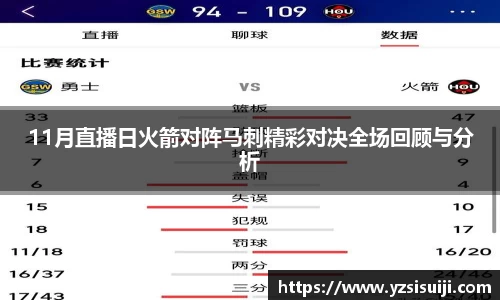 11月直播日火箭对阵马刺精彩对决全场回顾与分析