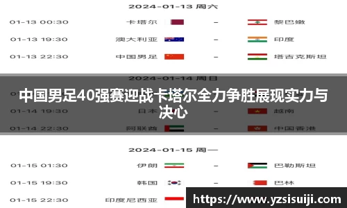 中国男足40强赛迎战卡塔尔全力争胜展现实力与决心